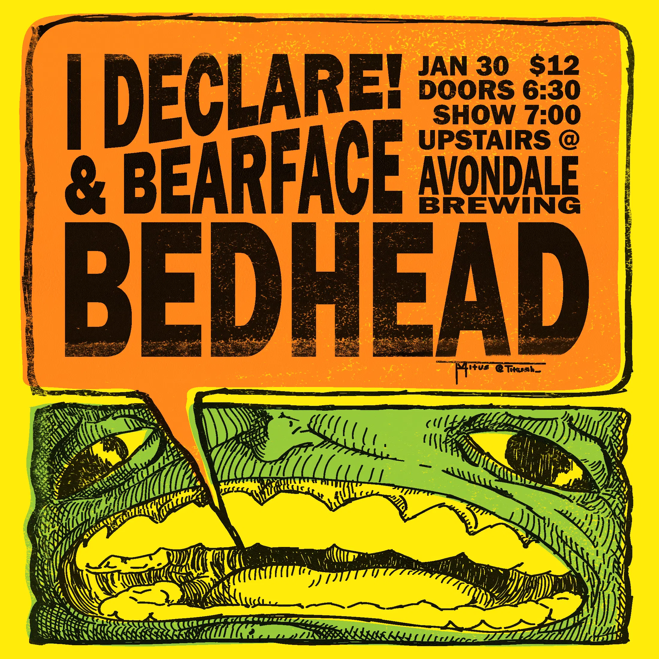 BEDHEAD, BEARFACE & I DECLARE! - The Upstairs at Avondale