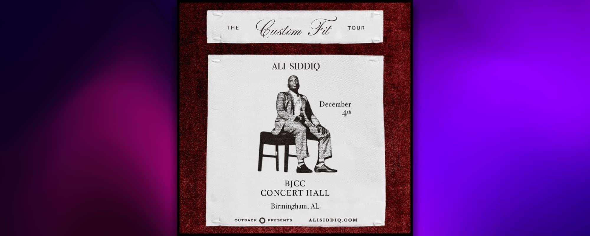 Ali Siddiq: The Custom Fit Tour