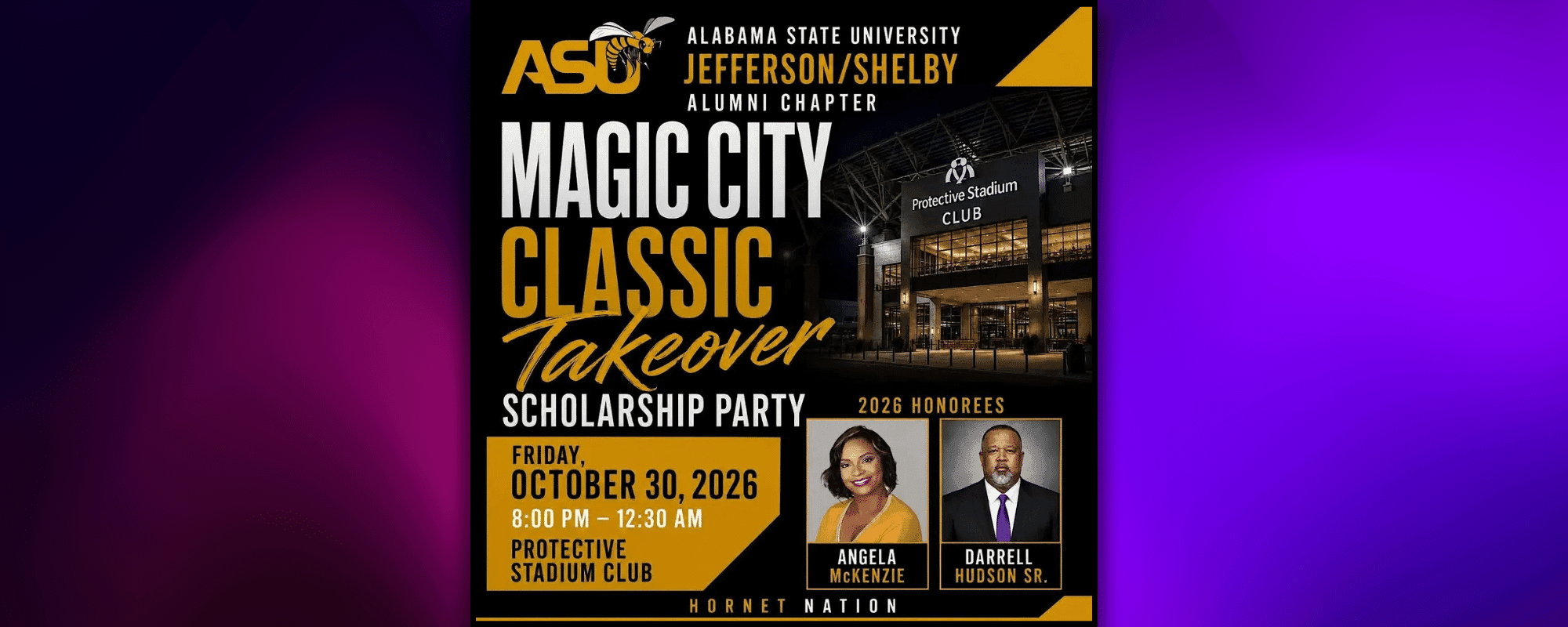 Alabama State University Magic City Classic Takeover Scholarship Party 2026