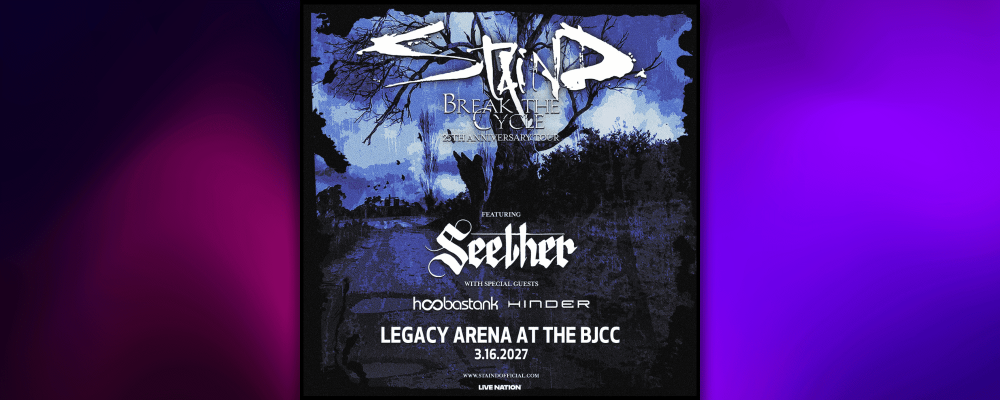 Staind: Break The Cycle 25th Anniversary Tour